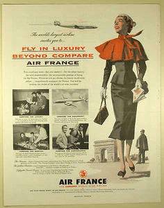 Anuncio impreso de revista grande de colección 1954 de página completa de página completa - Imagen 1 de 1