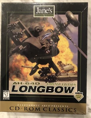 Jane's Longbow AH-64D Combat Simulation CD Rom Game factory sealed in orig. box - Image 1 of 4
