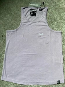 SUPERDRY VEST TANK TOP Lilac New With Tags Size UK 6 (xxs) - Picture 1 of 12