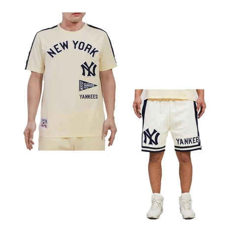 Pro Standard Mens MLB New York Yankees Classic Striped Matching Shirt Or Shorts Cover