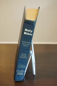 James Robison Evangelistic Association KJV Riesendruck roter Buchstabe Vintage Bibel - Bild 1 von 8