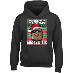 Felpa con cappuccio unisex Wonder Why Christmas Miss Felpa di Natale Maglione di Natale Brutto Natale - Foto 1 di 11