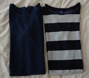 Gant Kleid und Sienna Kleid blau grau Viscosemix Gr. (S) / M - Bild 1 von 8