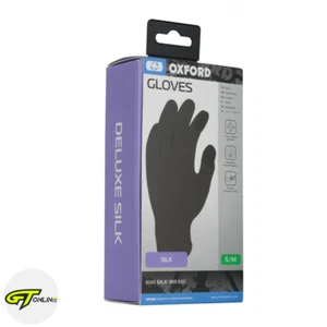 Oxford Deluxe Silk Inner Gloves S/M CA240 | Motorbike, Motorcycle, Bike, Black - Picture 1 of 6