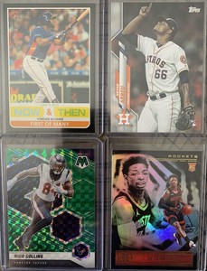 Houston Astros Rookie & Nico Collins Rookie Mosaic Green Prizm Lot