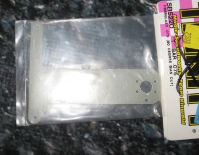 VINTAGE RC RACING GRADE TRINITY TBAR .075 GLASS 90 BIAS CUT (1) SB5220 - Image 1 of 2