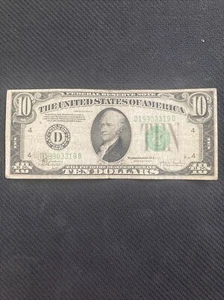 1934 C 10 DOLLAR FEDERAL RESERVE*CLEVELAND NOTE* - Picture 1 of 7