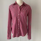 TOMMY HILFIGER Women's Shirt Size S/P - pink striped collared