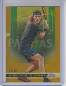 2024 Topps Chrome Tennis Stefanos Tsitsipas Gold Refractor /50 - Picture 1 of 1