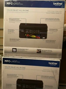 NUEVA impresora inalámbrica de inyección de tinta AIO BROTHER MFC-J497DW impresión móvil/dúplex - Imagen 1 de 1