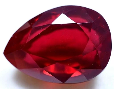 27.80 Ct Natural Blood Red Ruby Mozambique GGL Certified Treated Gemstone - Image 1 of 4
