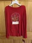 So Little Girls Shirt Large 10/12 Red Snow Globe Retail 24  s-blk-35-18 