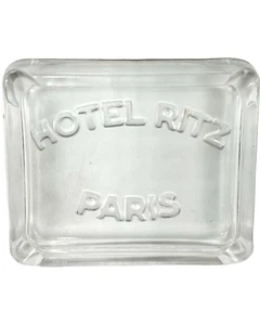 Vintage Hotel Ritz Paris Glass Ashtray - Picture 1 of 12