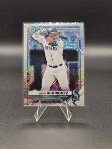 2021 Bowman #BCP-86 Julio Rodriguez Chrome Prospects Mojo Refractor - Picture 1 of 2