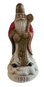 Figura Bisque Santa 1910 Navidad Reproducción Adorno Vacaciones Año Nuevo - Imagen 1 de 4