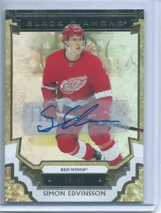 Simon Edvinsson Rookie Auto /49 2023-24 Upper Deck Black Diamond - Picture 1 of 2