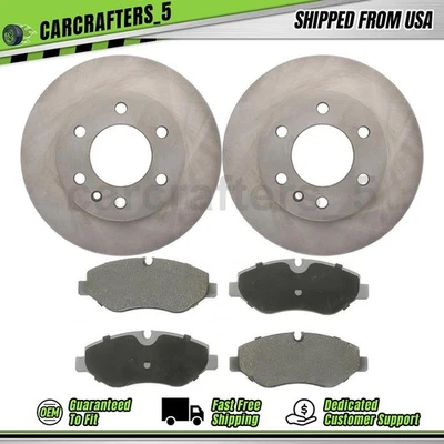 Disc Brake Rotors Brake Pads Set Front for 2007 2008 Dodge Sprinter 2500 3.5L - Image 1 of 4