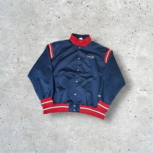 Vintage Classic Reebok Button Up Varsity Jacket Adult Blue Size 2XL Men’s - Picture 1 of 6