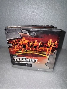 Insanity Total Body Workout Program BeachBody 10 Disc DVD Complete Set Fitness - Picture 1 of 3