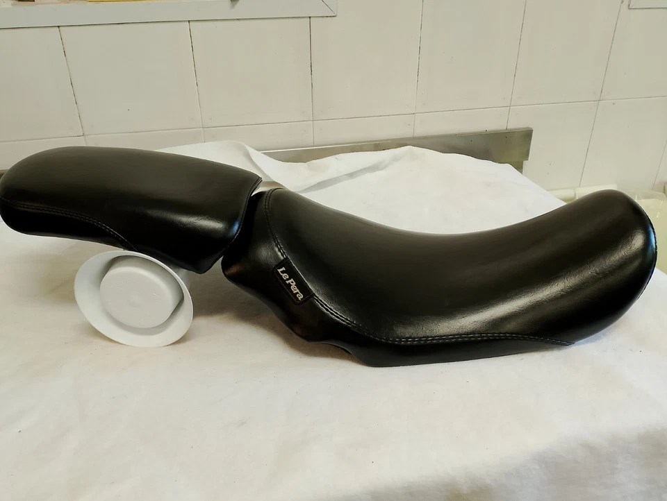 LE PERA  Sella + Sellino passeggero Bare Bones  DYNA Harley Davidson 06-2017 - Immagine 1 di 4