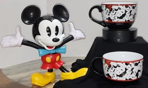 Set of 2 Disney Minnie Mouse Large 24 oz Coffee Cups/Soup Bowls **US Seller** - Foto 1 di 5