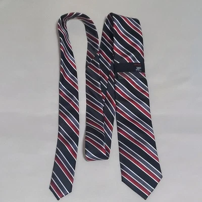 Corbata estrecha a rayas JF J.Ferrar para hombre nueva con etiquetas Foto 1 de 4