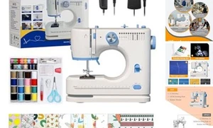 Portable Sewing Machine Ideal for Beginners, Adults, and Kids - 12 Built - in - Picture 1 of 8