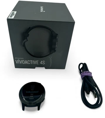 Garmin Vivoactive 4S 40mm Smartwatch Black GPS Fitness Watch Original Box VAT - Image 1 of 4