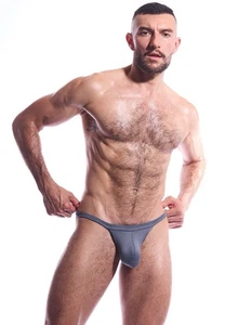 Men’s N2N VB32 Vintage Brushed Bikini - Medium Slate New With Tags - Picture 1 of 4