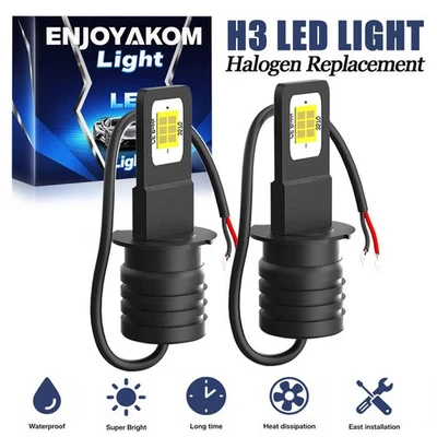 For Chevrolet Suburban 2500 2000-2000 LED Fog Light Bulbs White Foglight Lamp H3 - Изображение 1 из 4