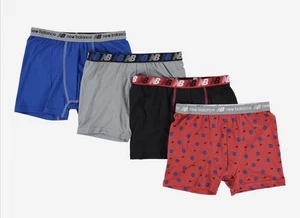 New Balance New Balance Boy's Trunks/Brief Boxers (Pack of 4) Size M/10-12yrs - Picture 1 of 4