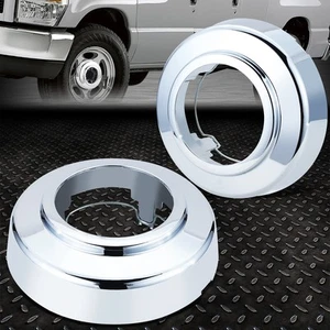 FOR 94-08 FORD E250 E350 F250 F350 VAN 4WD 2PCS PUSH ON FRONT WHEEL CENTER CAPS - Picture 1 of 7