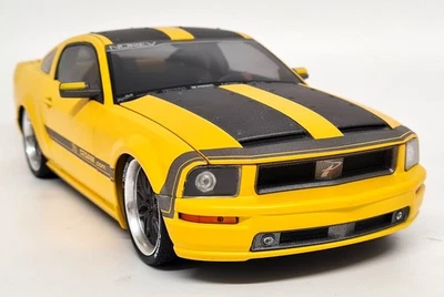 Norev 1/18 Ford Mustang Cesam Matt Yellow Tuner Diecast Scale Model Car - Image 1 of 4