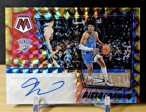 2022-23 Panini Mosaic Jalen Williams Pictographs Rookie RC Auto Choice Prizm SSP - Picture 1 of 5