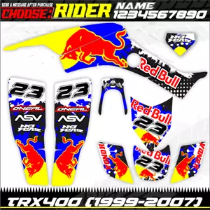 Compatible honda TRX400EX 400EX 1999-2007 Graphics Decals KIT Sticker 400 EX - Picture 1 of 2