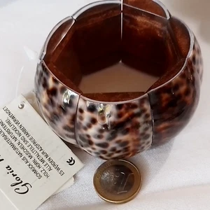 Armband  echt Muschel schwer kompakt breit  Handarbeit - Bild 1 von 3