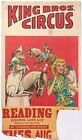 King Bros Circus / Poster King Bros Circus 1st Edition 1950