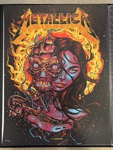 Metallica Allure Poster Nummeriert /500 Siebdruck Munk One Halo On Fire - Bild 1 von 5