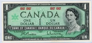 Canada 1867 1967 $1 Centennial Commemorative, Queen Elizabeth, Uncirculated - Picture 1 of 2
