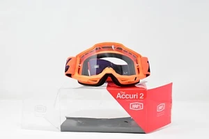 100% Accuri 2 Neon Orange Goggle Clear Lens - Motocross Vision & Comfort System - Bild 1 von 5