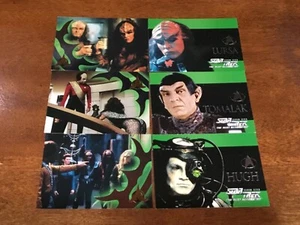 Skybox Star Trek The Next Generation Season 7 KLINGONS CHARACTER S37-S42 Set - Picture 1 of 1