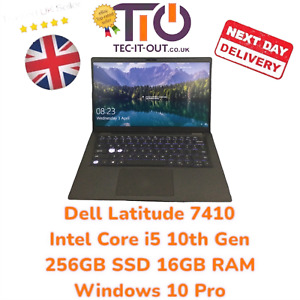 Dell Latitude 7410 Laptop Intel i5 10th Gen 256GB SSD 16GB RAM - Windows 10 Pro