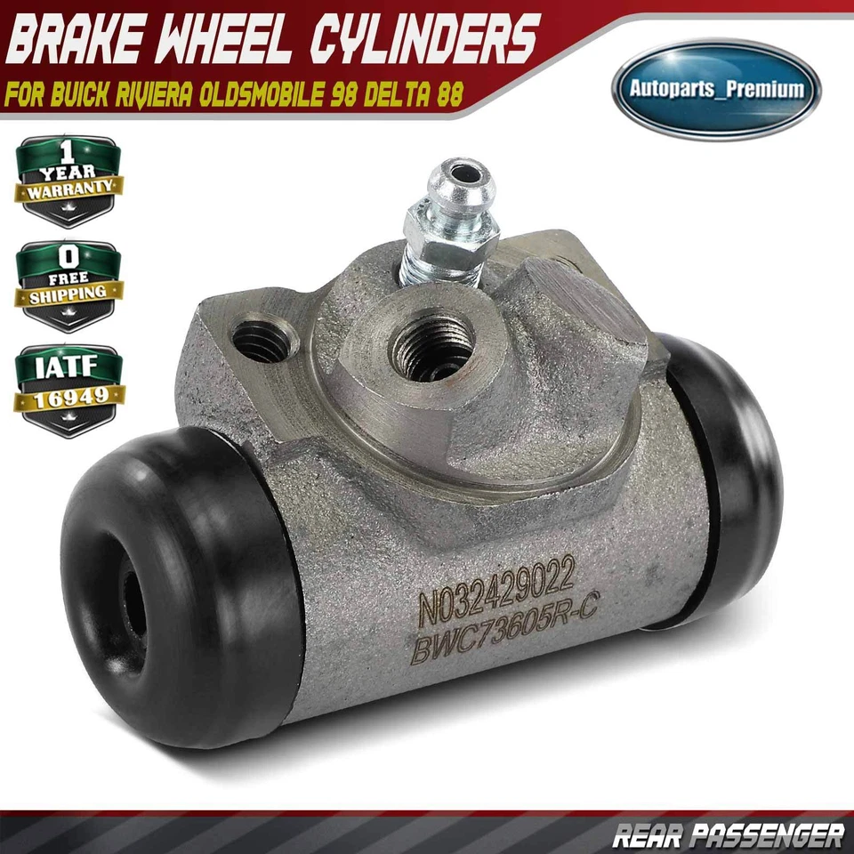Rear Right RH Drum Brake Wheel Cylinder for Buick Riviera Oldsmobile 98 Delta 88 - Image 1 of 4