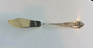 Vintage Sterling Silver Wallace 1934 Rose Point Nouveau Butter Knife 36 Grams  - Picture 1 of 7