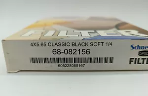 New Schneider 4x5.65" Classic Black Soft 1/4 Filter MFR #68-082156 - Picture 1 of 7