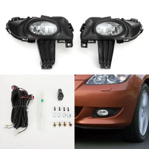 Front Fog Light Kit Fits 2004-2006 MAZDA 3 Sedan H11 12V Bezel Switch Wire RH LH - Bild 1 von 6