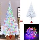 4/5/6/7ft Christrmas Tree With Multicolor LED Lights Color Changing Bushy Stand