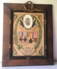 Quadro militare 4 medaglie - prima guerra mondiale - 1914-1918 /Grande Guerra
