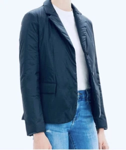 Theory Puffer Navy Blazer Jacket $799 New NWTO Cute Large - Picture 1 of 10