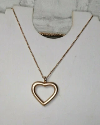 Italy long Kette Giuno Edelstahl Kette rosegold rose Herz matt blogger NEU - Bild 1 von 4